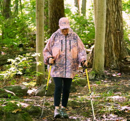 Brella Purple Rose Unisex Rain Jacket