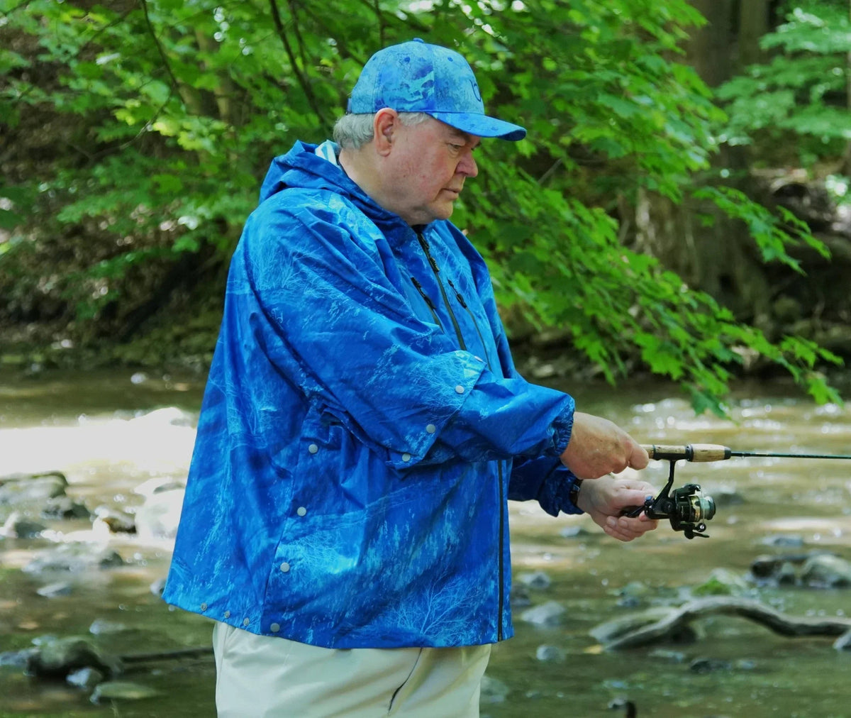 Brella Blue Unisex Rain Jacket