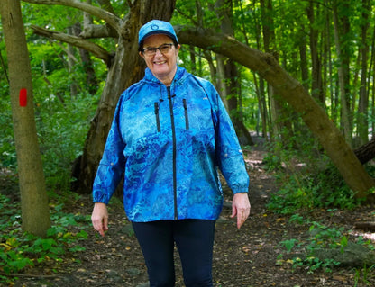 Brella Blue Unisex Rain Jacket for Youth + Petite Adults