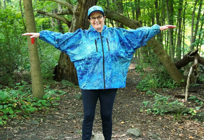 Brella Blue Unisex Rain Jacket for Youth + Petite Adults