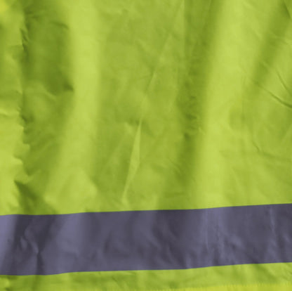 Brella Lime Green Unisex Hybrid Rain Jacket W/ Reflective Strips