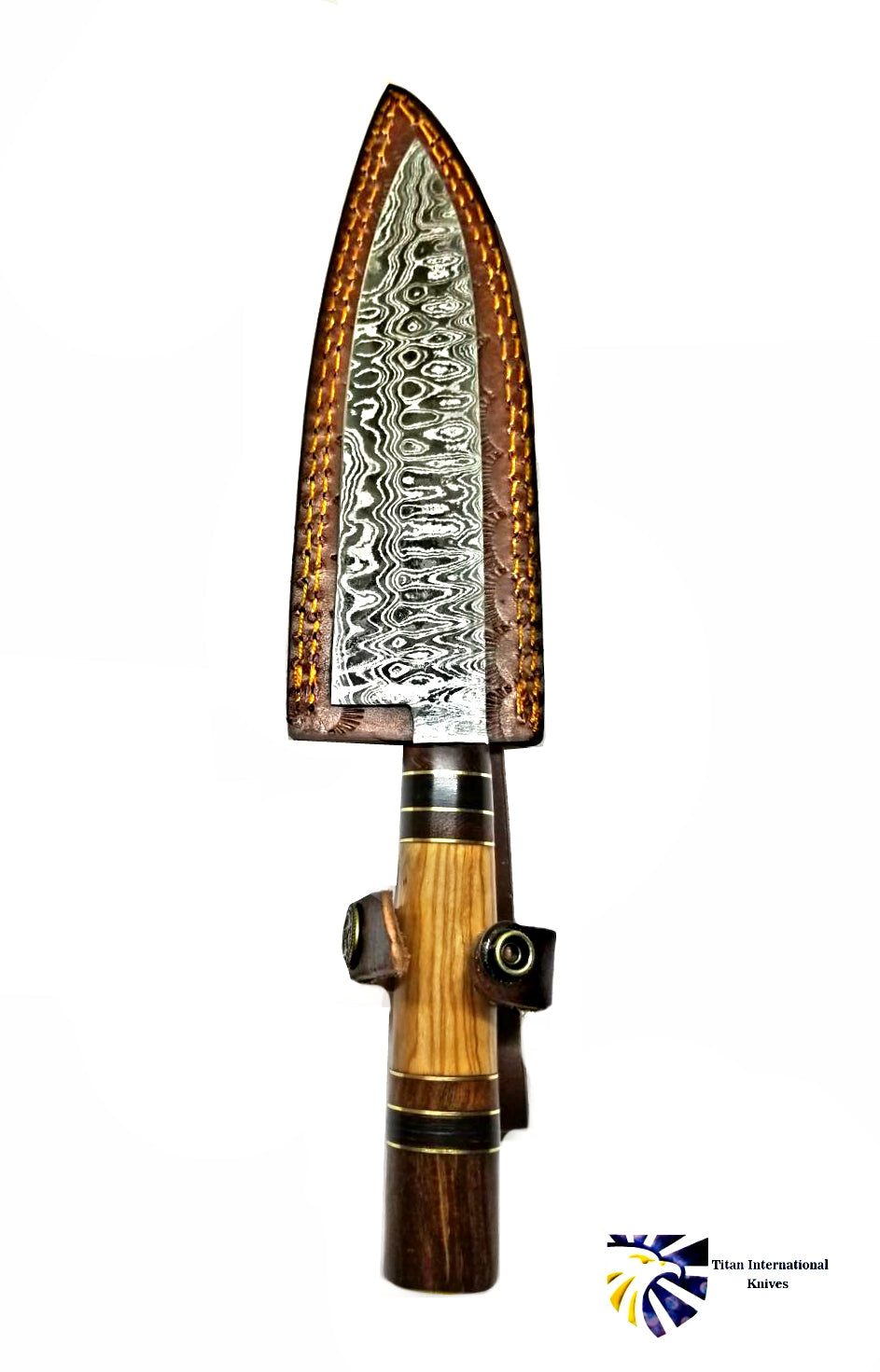 Damasucs Santoku Knife/ Kitchen Knife / by Titan 302