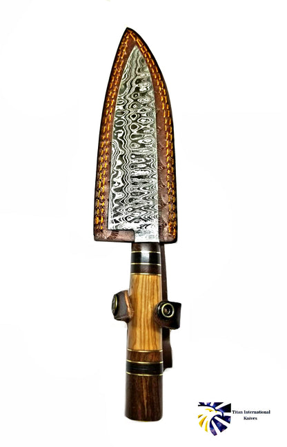 Damasucs Santoku Knife/ Kitchen Knife / by Titan 302