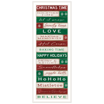 Trendy Decor 4U Christmas Time White Framed Wall Art for Living Room, Bedroom Wall Art Print for Home Decor by Cindy Jacobs