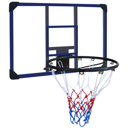 Wall-mounted basketball hoop, 35 x 24 inches shatterproof back, folding hoop, durable hoop and all-weather mesh for indoor and outdoor use