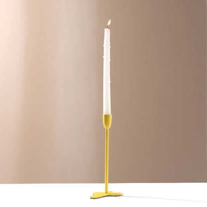 Home Décor Fun Fusion Yellow Candle Holder - Stylish 4x10 Inch Decorative Candle Holder for Living Room & Home Accents