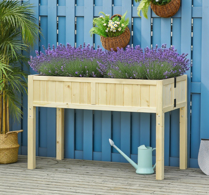 Garden Raised Bed Raised Garden Bed Elevated Wooden Planter Box