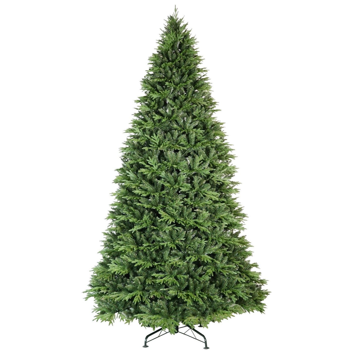 4ft Premium PE & PVC Artificial Christmas Tree, 856 Realistic Branch Tips, Hinged Metal Stand for Easy Setup, Green Holiday Tree for Home and Office Decor