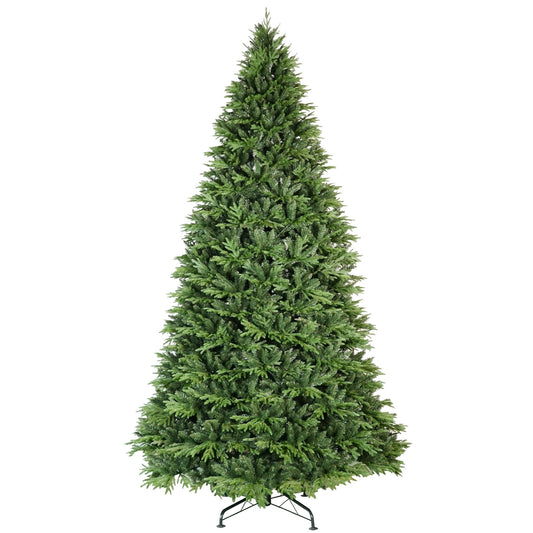 4ft Premium PE & PVC Artificial Christmas Tree, 856 Realistic Branch Tips, Hinged Metal Stand for Easy Setup, Green Holiday Tree for Home and Office Decor