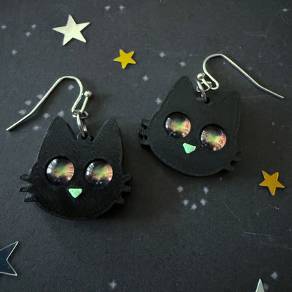 Galaxy Cat Earrings