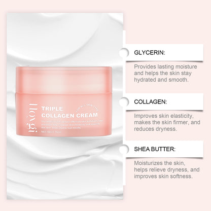 Hoygi Collagen Moisturizing Face Cream Gentle Formula To Improve Dry Skin Hydrating Soft Smooth Facial Skin