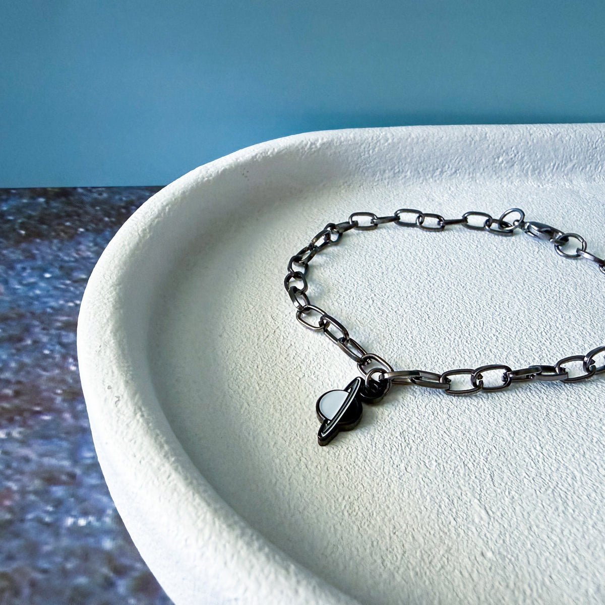 Galaxy Planet Enamel Charm Bracelet