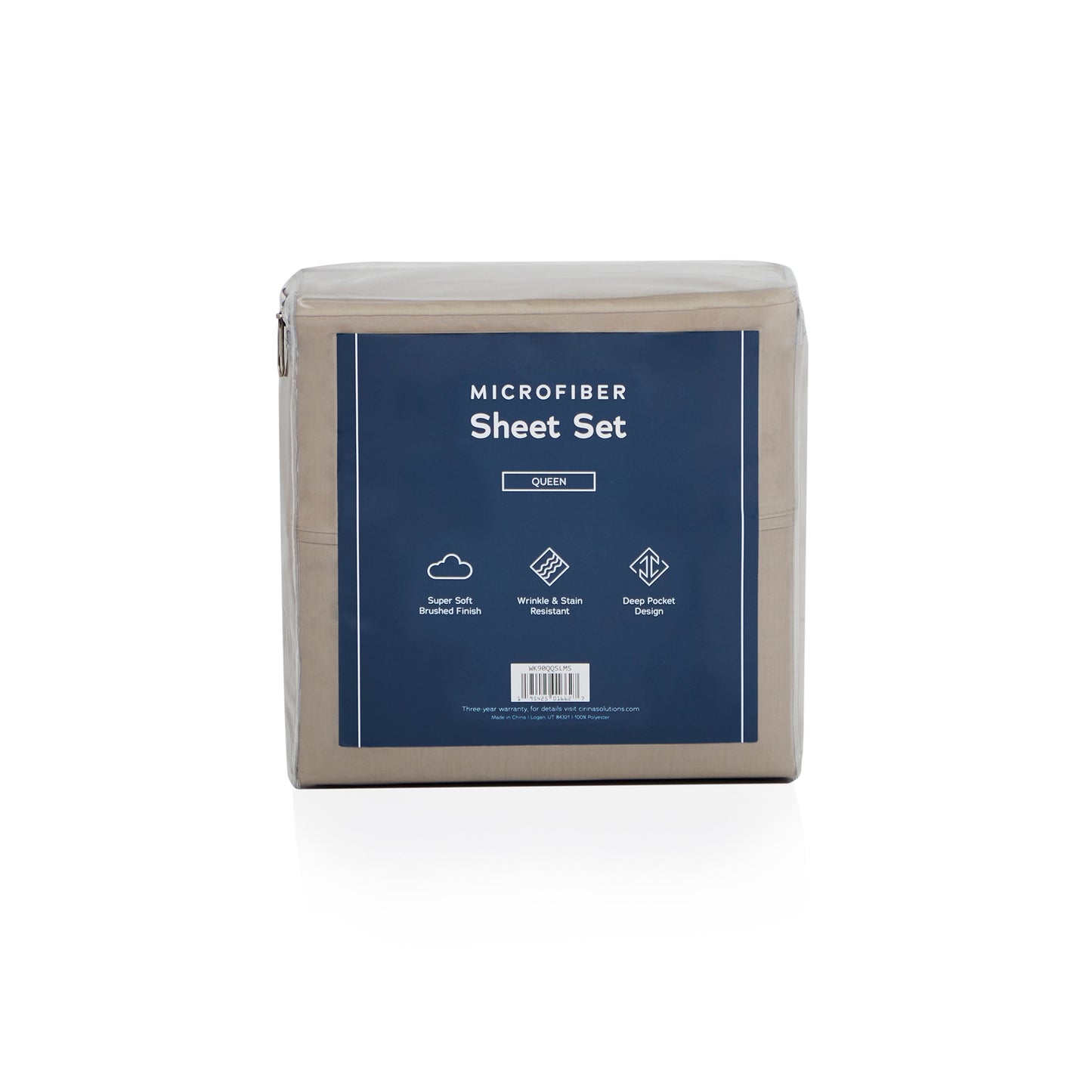 Weekender Microfiber Sheets, split cal king, Sandstone