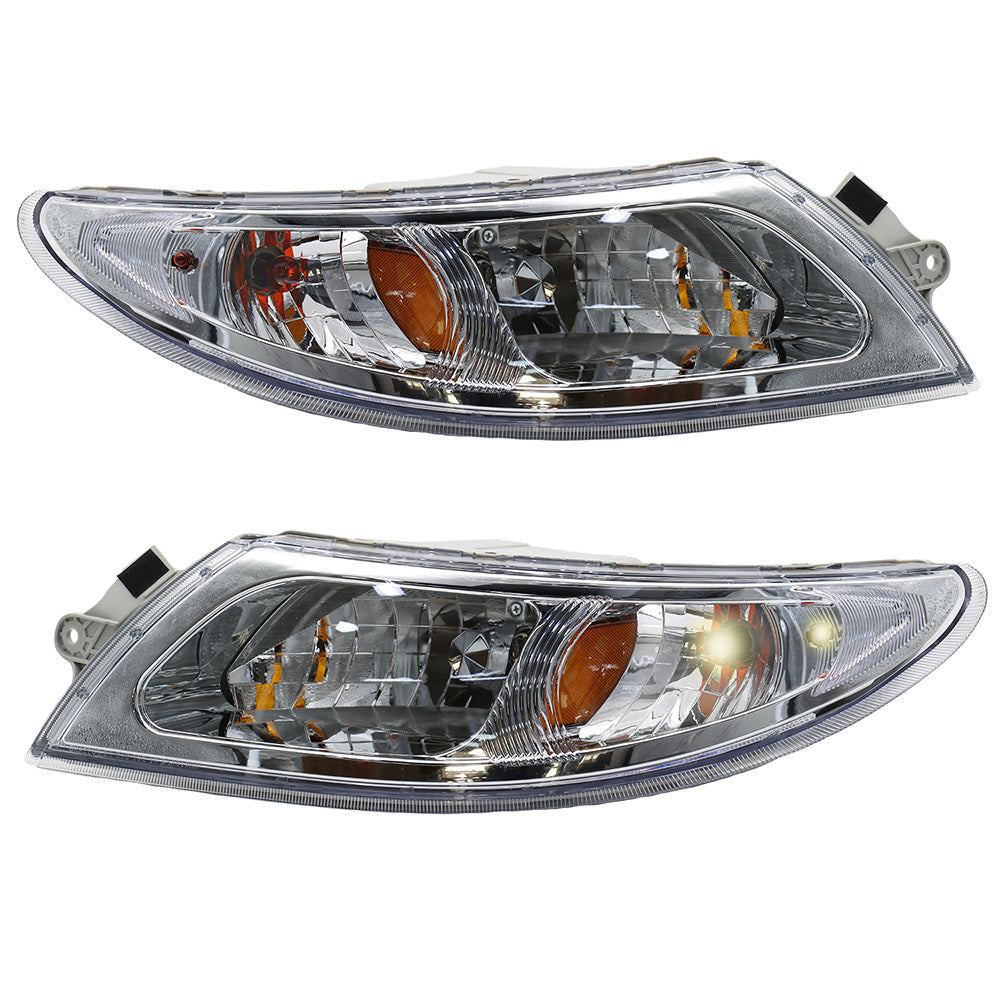 Headlights Assembly Compatible With International Durastar 4200 4300 4400 4900 2002-2018 Pair