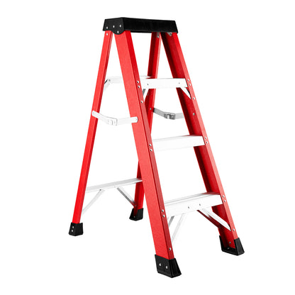 Fiberglass ladder, single-sided stepladder for electrical engineering ladder construction insulation ladder with a load capacity of 330 pounds