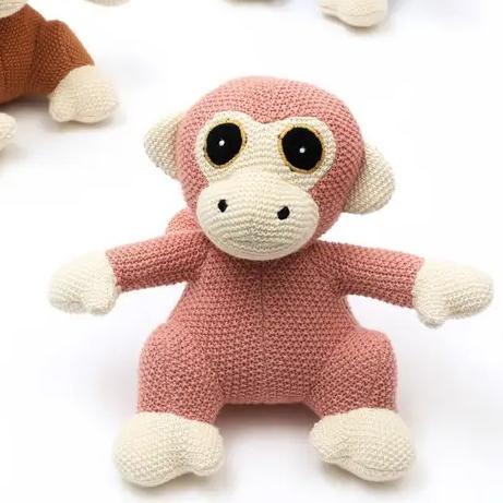 Knitted Stuffed Monk Soft Toy