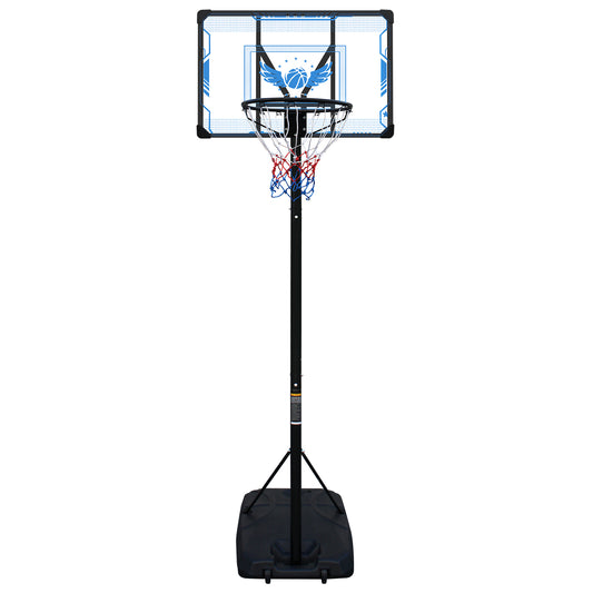Basketball Hoop Adjustable Height 4.74-10 FT, Portable Basketball Stand for Outdoor&Indoor
