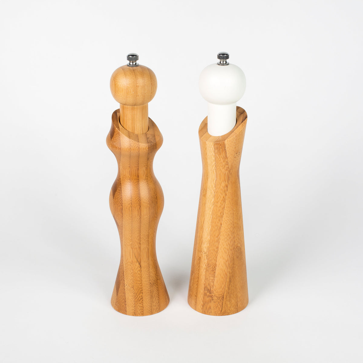 Bamboo Mr. & Ms. SALT & PEPPER MILLS