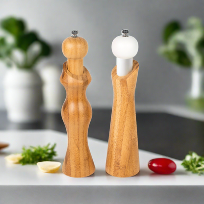 Bamboo Mr. & Ms. SALT & PEPPER MILLS