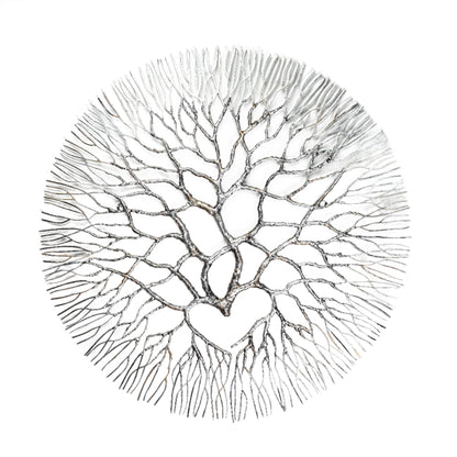 Metal Wall Art: Small Wrought Iron Coral 13.5 "