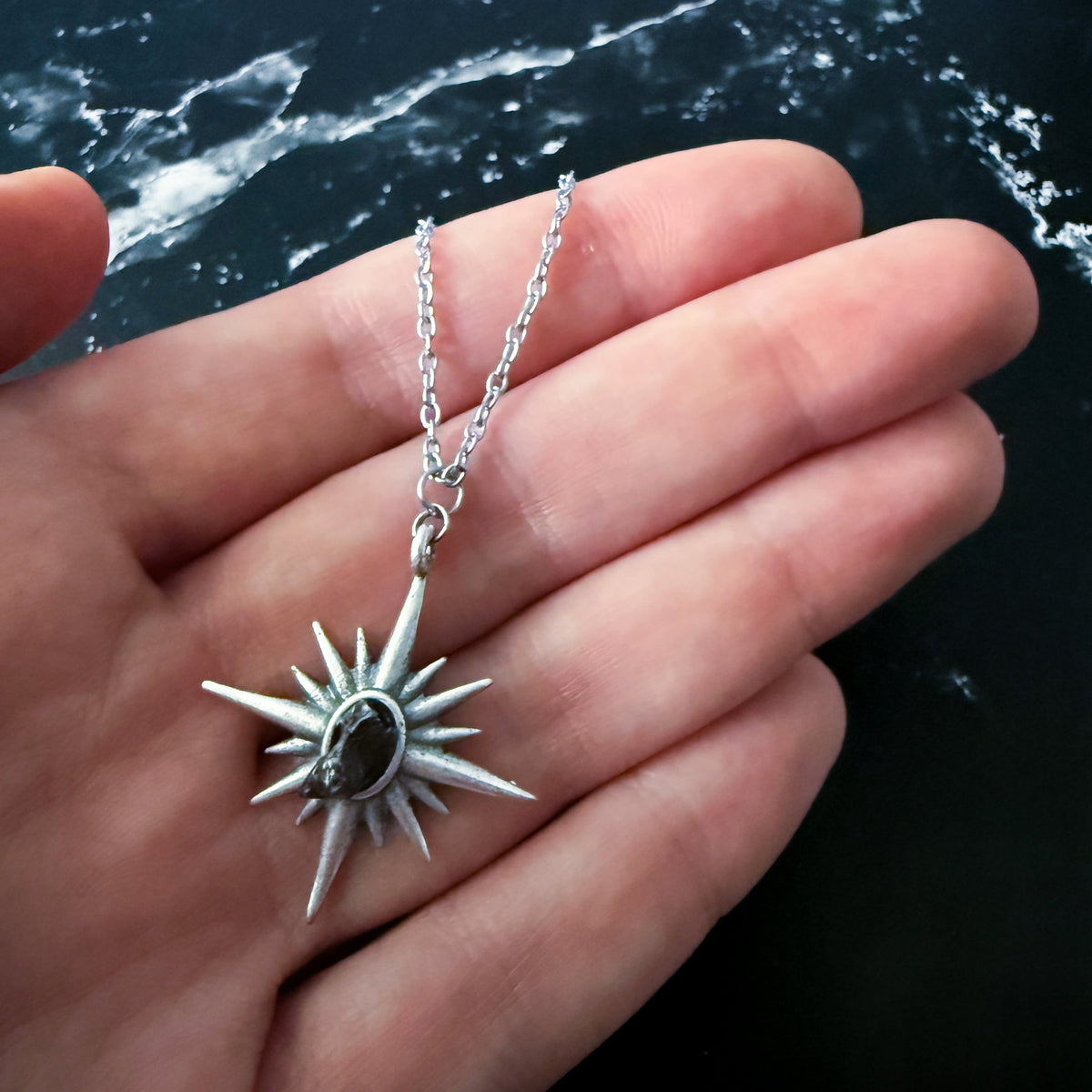 Supernova Starburst Necklace With Authentic Meteorite