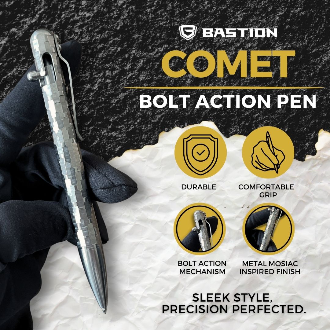 COMET - TITANIUM - BASTION® BOLT ACTION PEN