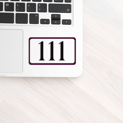111 Angel Number New Beginnings Sticker
