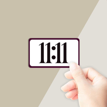 11:11 Angel Number Manifestation Sticker