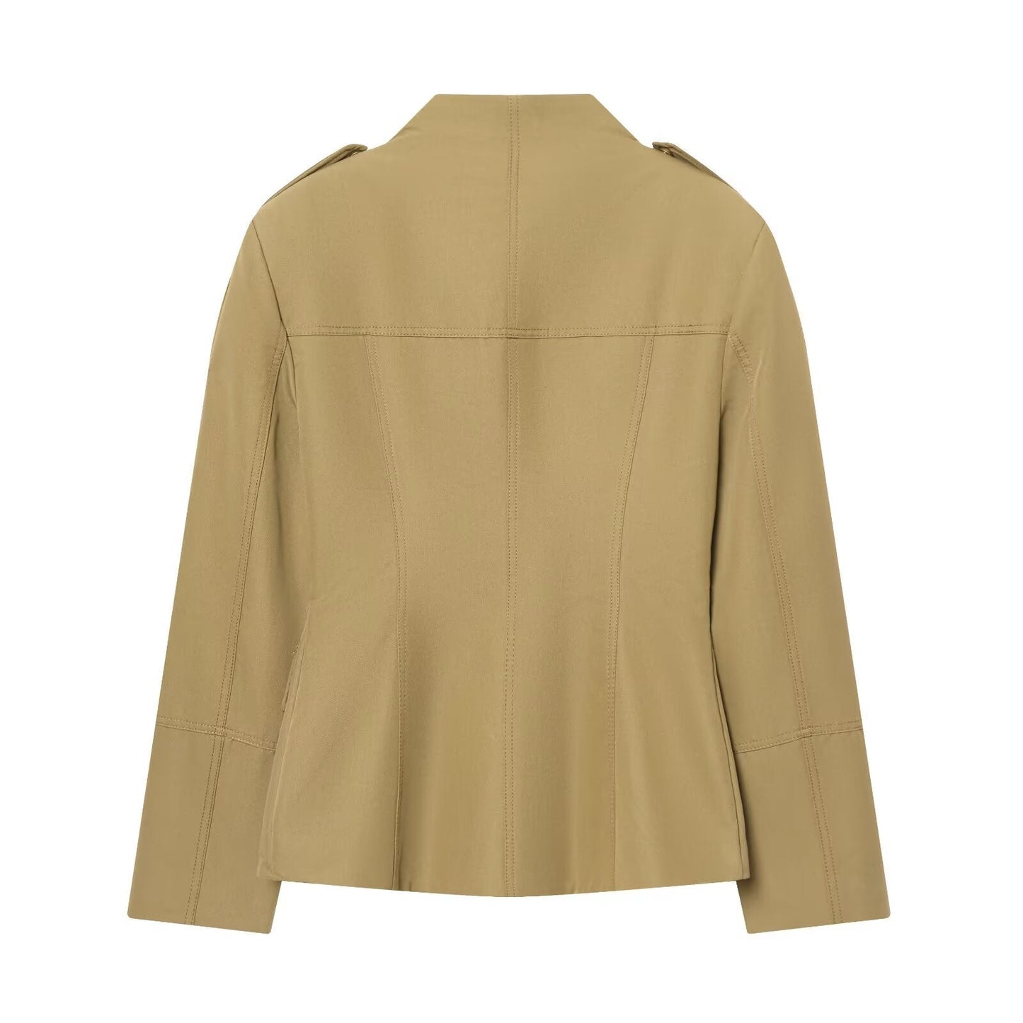 Women's Jacket Beige Khaki Safari Utility BYMANYC ® New York SOHO SAFARI FIELD MILITARY JACKET - New Collection