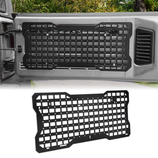 Tailgate Tactical Panel for Wrangler Tailgate Tool Kit Organizer Racks Compatible with Jeep Wrangler 2007-2018 JK JKU & 2018-2024 JL JLU
