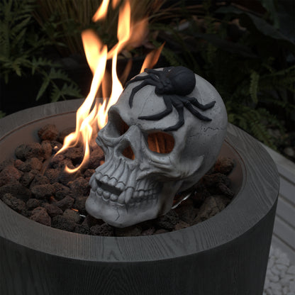 Demon Skull,Suitable for  Outdoor Fireplace and Fire Pit, Halloween Decoration