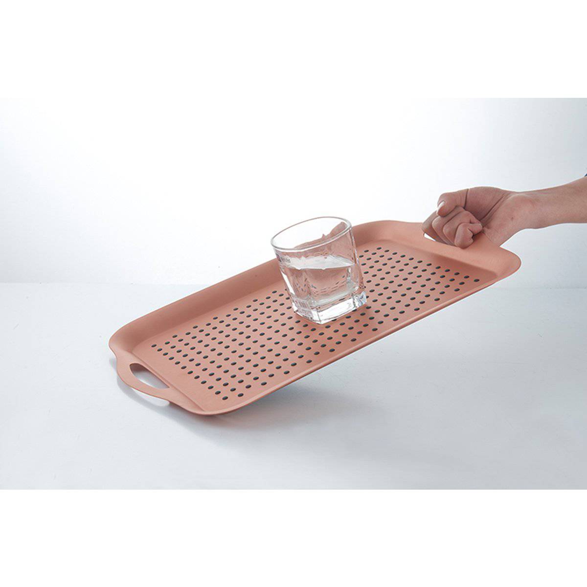 Non-Slip Tech Tray & Coasters Set COPPER