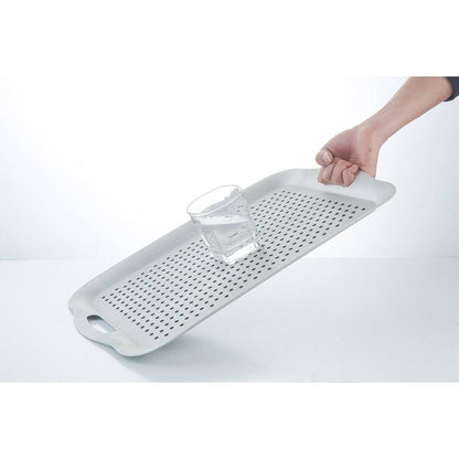 Non-Slip Tech Tray & Coasters Set SILVER