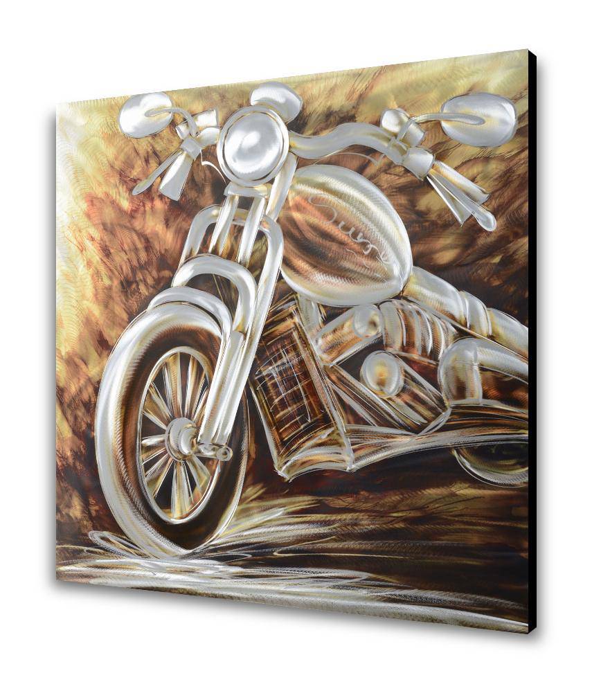 Vintage Motorcycle Metal Wall Art