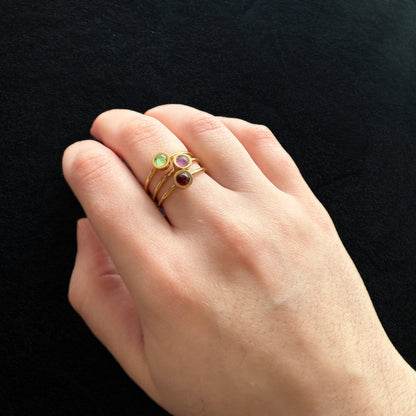 Birthstone Stackable Rings