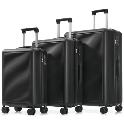 Luggage Set 3 Piece, Lightweight Durable ABS Suitcases with Spinner Wheels and TSA Lock, Carry-on & Checked Travel Luggage (20'/24'/28')