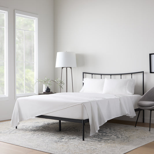 Weekender 90gsm Microfiber Sheet Set, Cal King, White