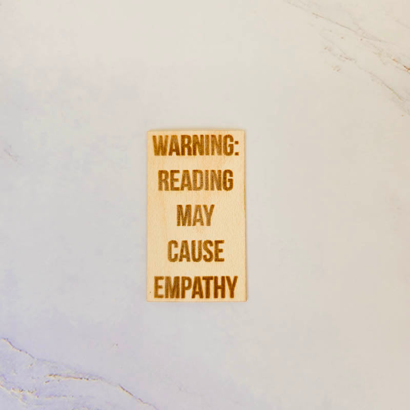 Wood Sticker | Reading Causes Empathy