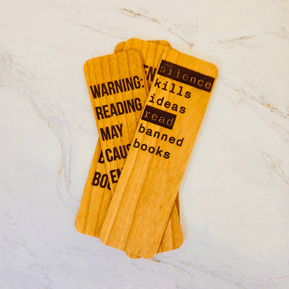 Wood Bookmark Counter Display - 16 Pieces (Wholesale)