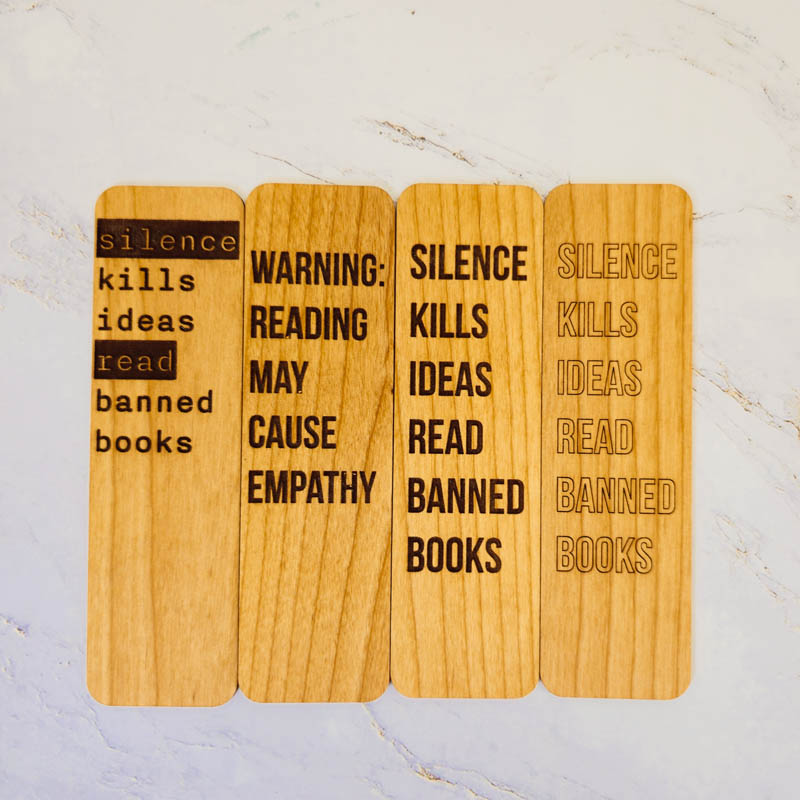 Wood Bookmark Counter Display - 16 Pieces (Wholesale)