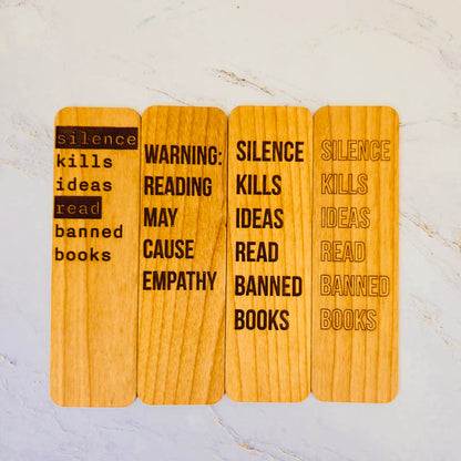 Wood Bookmark Counter Display - 16 Pieces (Wholesale)