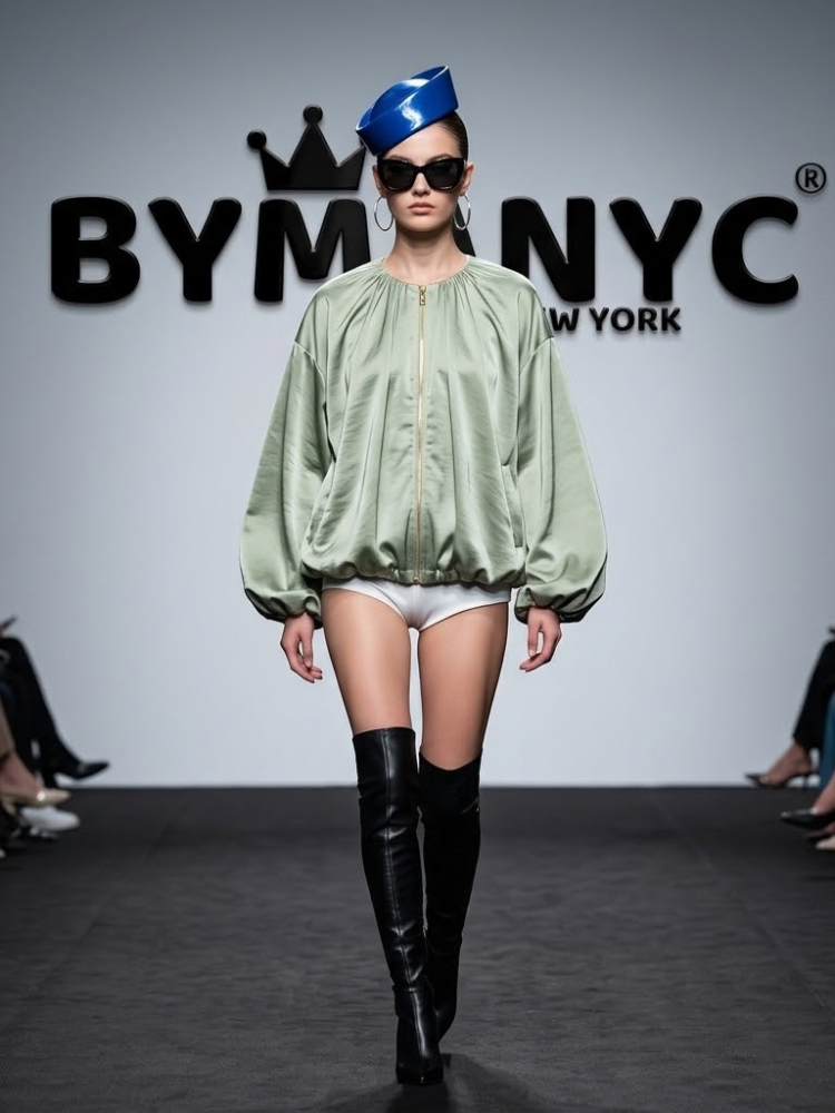 WOMEN'S JACKET Prêt-À-Porter Greene BYMANYC ® New York - New Collection