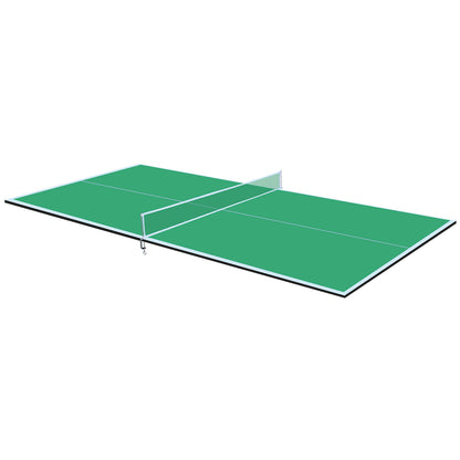 8ft Green Mid-Size Ping Pong Conversion Top Foldable & Portable Table Tennis Table Top for Indoor Games