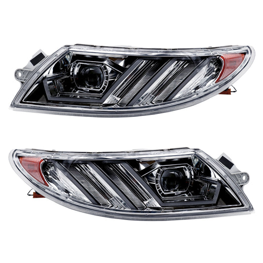 LED Headlights Assembly Compatible With International Durastar 4200 4300 4400 4900 2002-2018 Pair