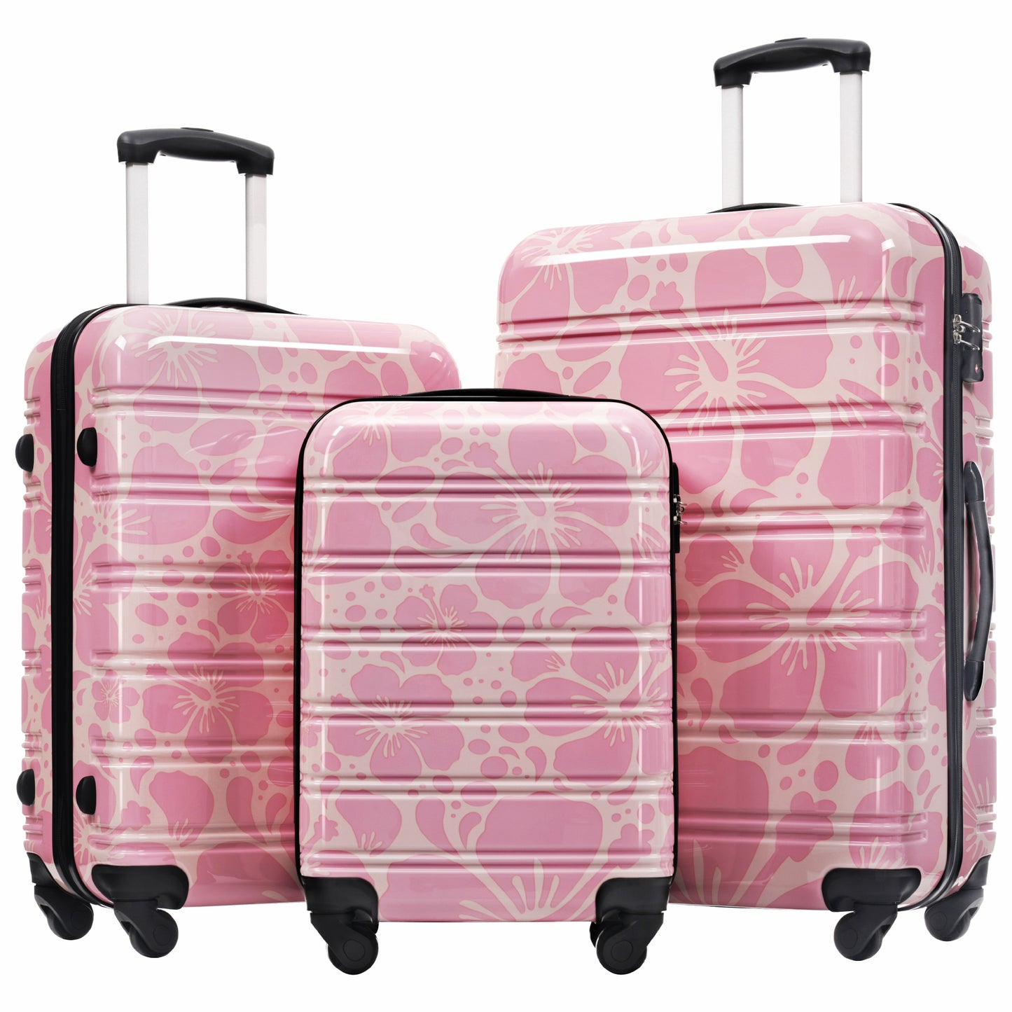 Hardshell Luggage Sets 3 pcs Spinner Suitcase with TSA Lock Lightweight-20'+24'+28' Luggages