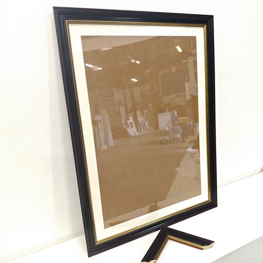 24x32 Inches Solid Wood Picture Frame – Replaceable Canvas Art Frame with Organic Glass, Elegant Framed Wall Decor for Living Room and Bedroom