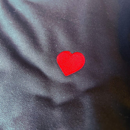 Heart Embroidered Organic Crewneck