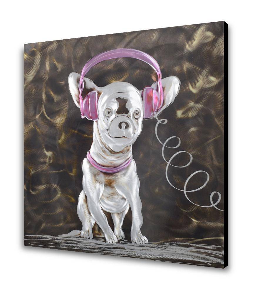 Musical Dog Metal Wall Art