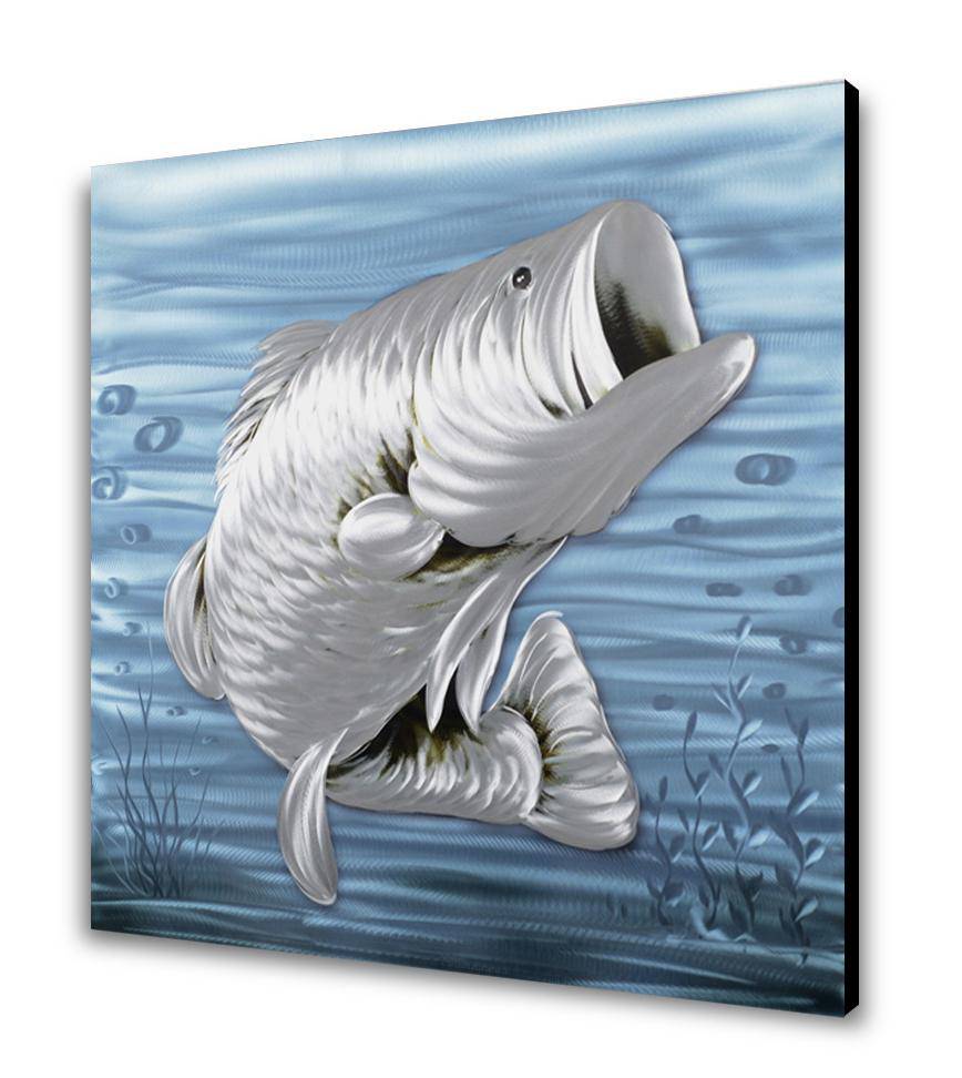 Largemouth Bass Metal Wall Art
