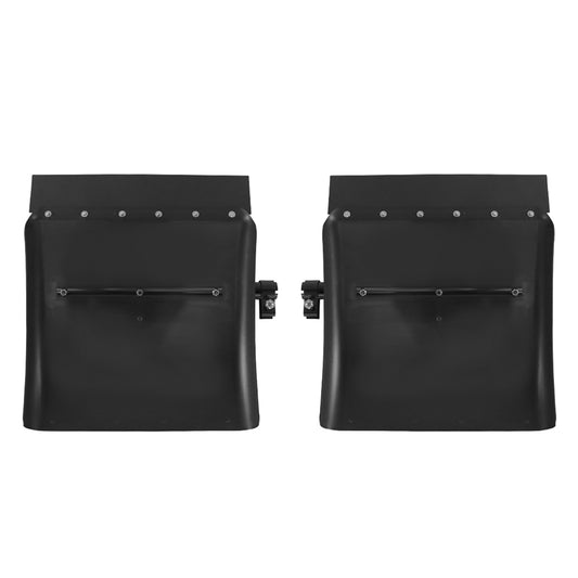 Universal 24' Black Poly Semi Truck Quarter Fenders 2Pcs